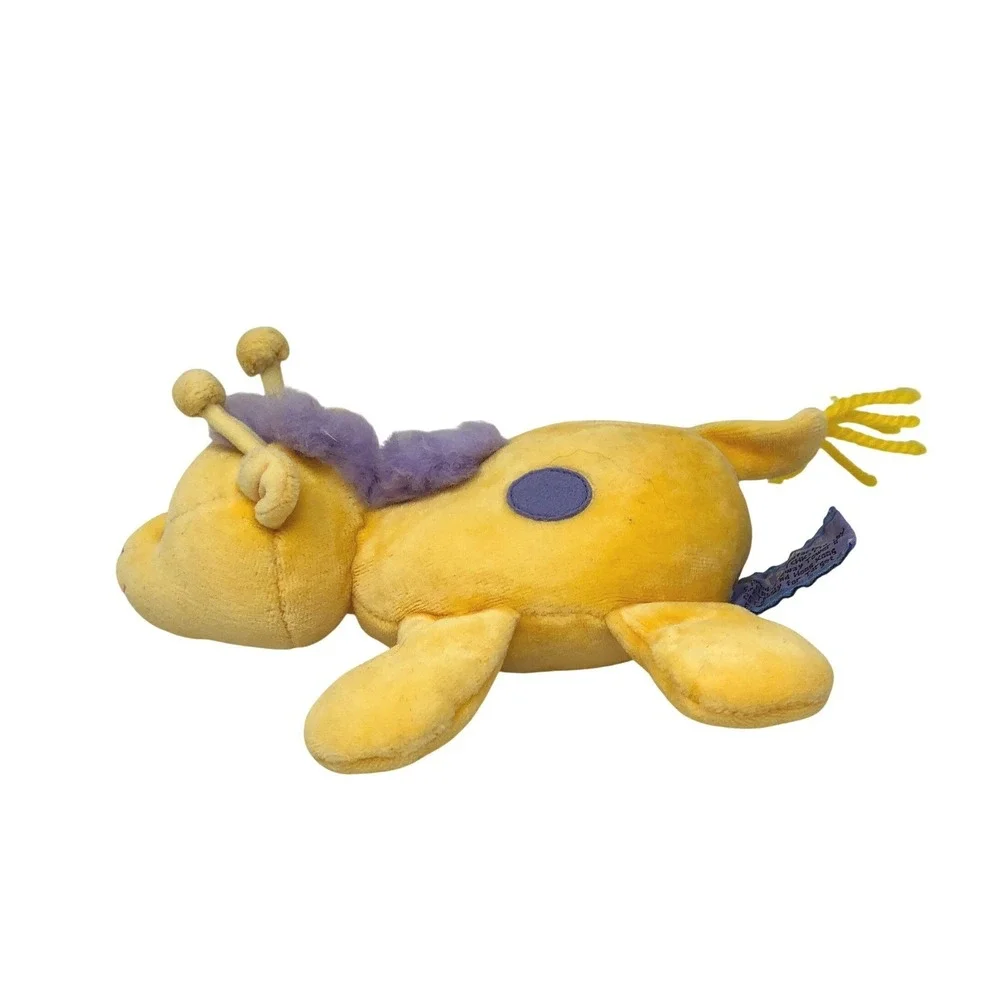 Tallie‎ Target Giraffe Plush Yellow Rattle Purple Spots Small Lovey VTG Y2K